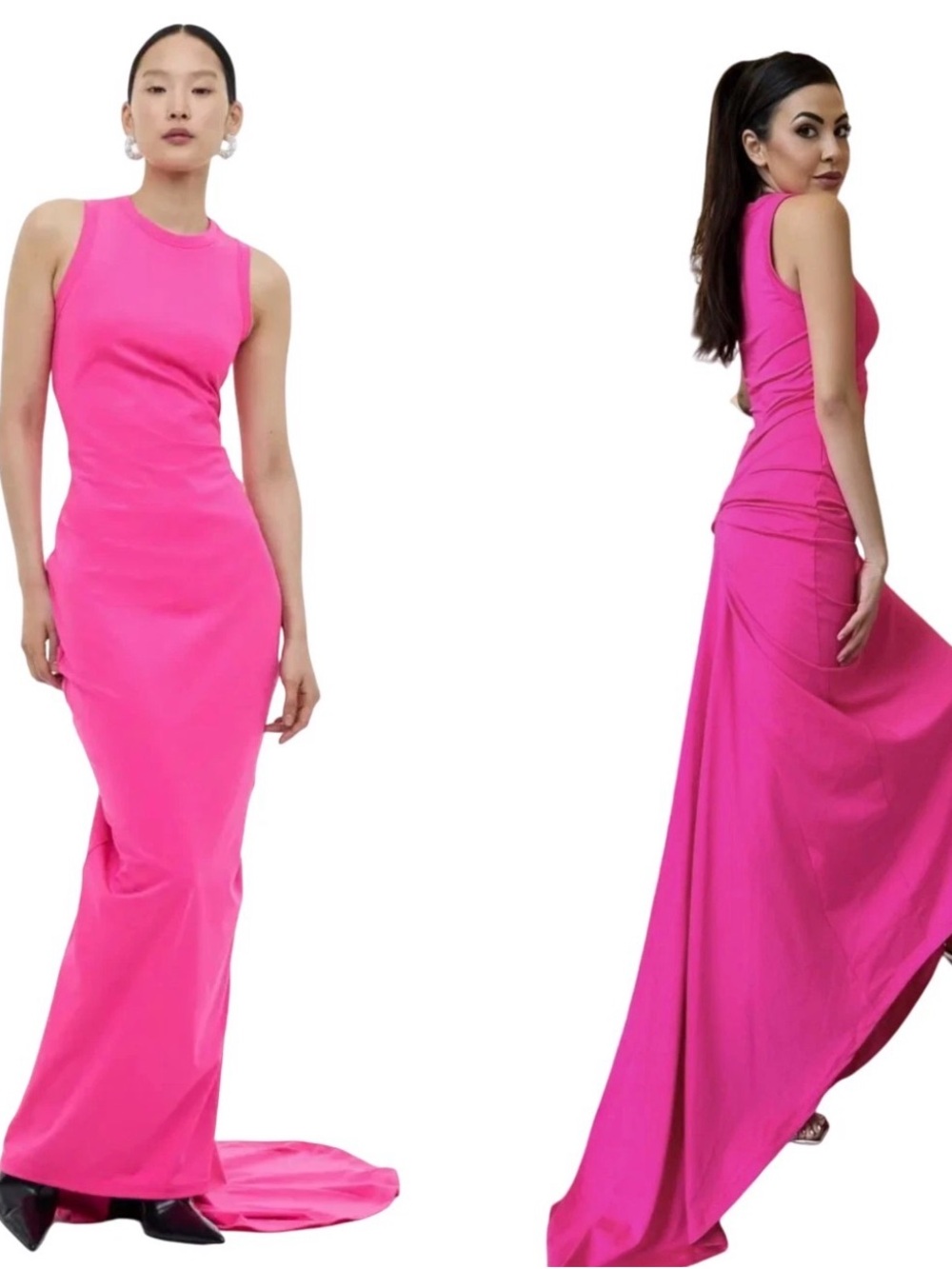 Sleeveless Fuchsia Maxi Dress H&M Studio